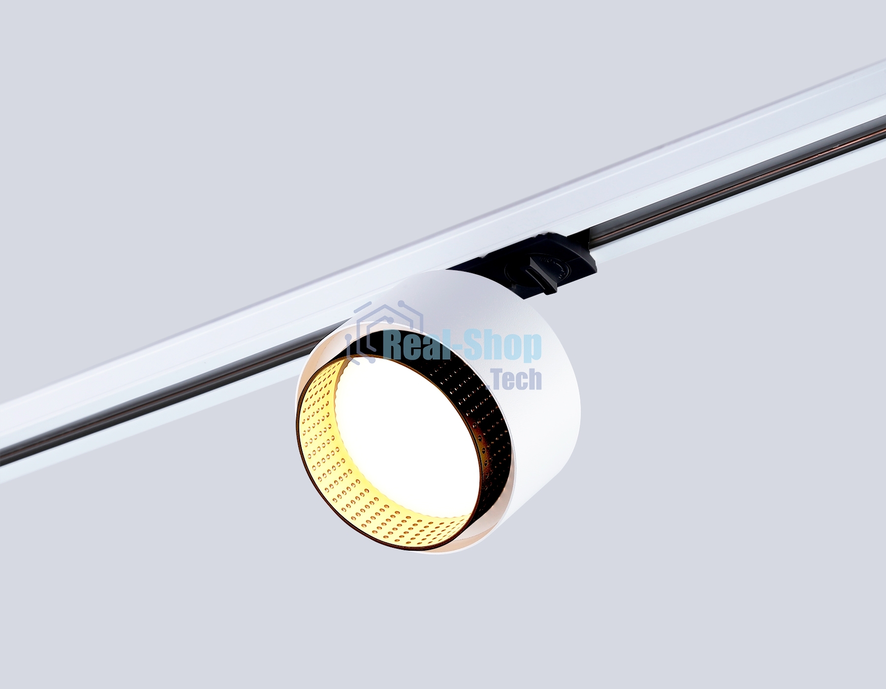 Трековый однофазный светильник Ambrella light GL5379 WH/BK белый/черный GX53 max 12W D95*130