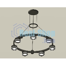 Светильник Ambrella light XR92051601/7 SBK/FR черный песок/белый матовый GX53 (A9205, C9238, N8434)