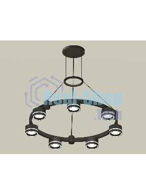 Светильник Ambrella light XR92051601/7 SBK/FR черный песок/белый матовый GX53 (A9205, C9238, N8434)