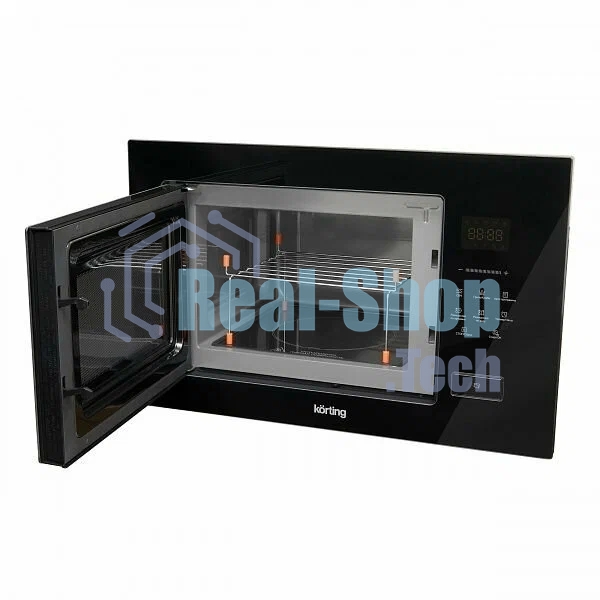 Встраиваемая микроволновая печь Korting KMI 827 GN черный, 26 л, 900 Вт, переключатели - сенсор