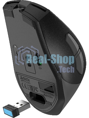 Мышь A4Tech Fstyler FG35CS Plus серый оптическая 3200dpi silent беспров. USB 6but