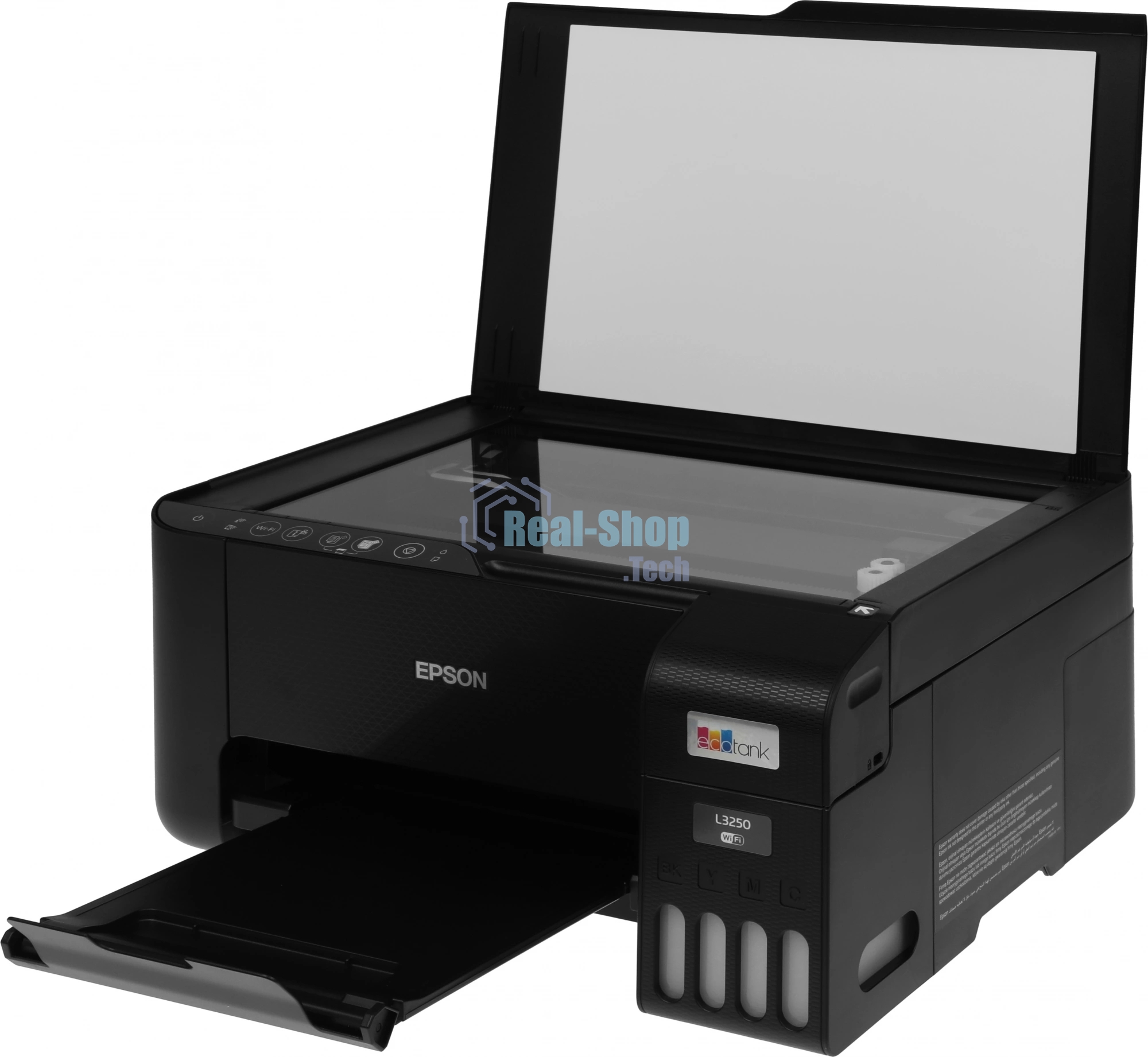 МФУ струйное Epson L3250 (C11CJ67412/C11CJ67418/C11CJ67405/C11CJ67408/C11CJ67503/C11CJ67508/C11CJ67523/C11CJ67525), A4, цветное, печ. до 33 стр/мин. (ч/б) до 15 стр/мин. (цвет), скан. до 11 стр/мин. (ч/б) 28 стр/мин. (цвет), 1440 x 5760 dpi (печать) 1200x2400dpi (скан.), USB, Wi-Fi