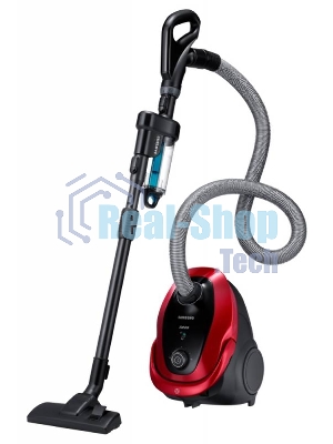 Пылесос Samsung VC20M257AWR красный, 460/2000 Вт, уборка сухая, пылесборник мешок 2.5 л