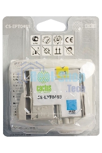 Картридж струйный Cactus CS-EPT0485 светло-голубой (14,4 мл) для Epson Stylus Photo R200/R220/R300/R320/R340/RX500/RX600/RX620/RX640