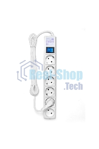 Фильтр-удлинитель PowerCube (SPG(5+1)-16B-3M) 6 розеток, 3м,16А/3,5 кВт, белый