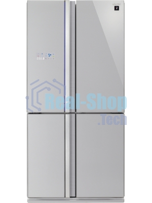 Холодильник Sharp SJ-FS97VSL серебристый трехкамерный 393/207 л морозилка снизу