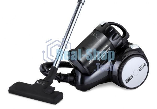 Пылесос Centek CT-2524 черный/серый, 420/2300 Вт, уборка сухая, пылесборник контейнер, 2 л