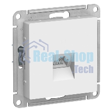 Розетка компьютерная RJ45, механизм, белый