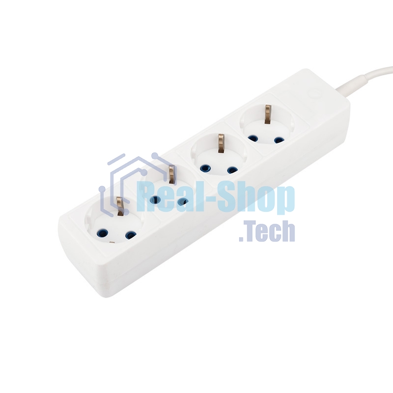 Удлинитель PROconnect 4 гнезда, 3 м, 3х0.75 мм², с/з, белый