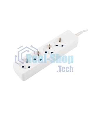 Удлинитель PROconnect 4 гнезда, 3 м, 3х0.75 мм², с/з, белый