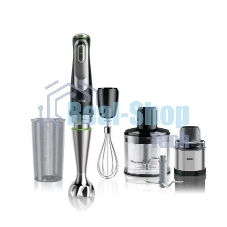 Блендер погружной Braun MQ9138XI, 1200Вт, черный
