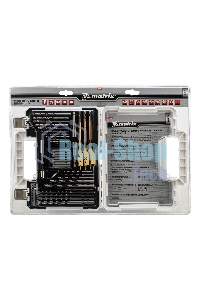 Набор сверл Matrix комб.,мет.1-6,5мм,бет.4-8мм,дер.4-10мм,перк, бит.20шт,адап,гол.2шт,зенк,50пр.