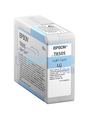 Картридж струйный Epson T8505 светло-голубой (80 мл.) для SureColor SC-P800