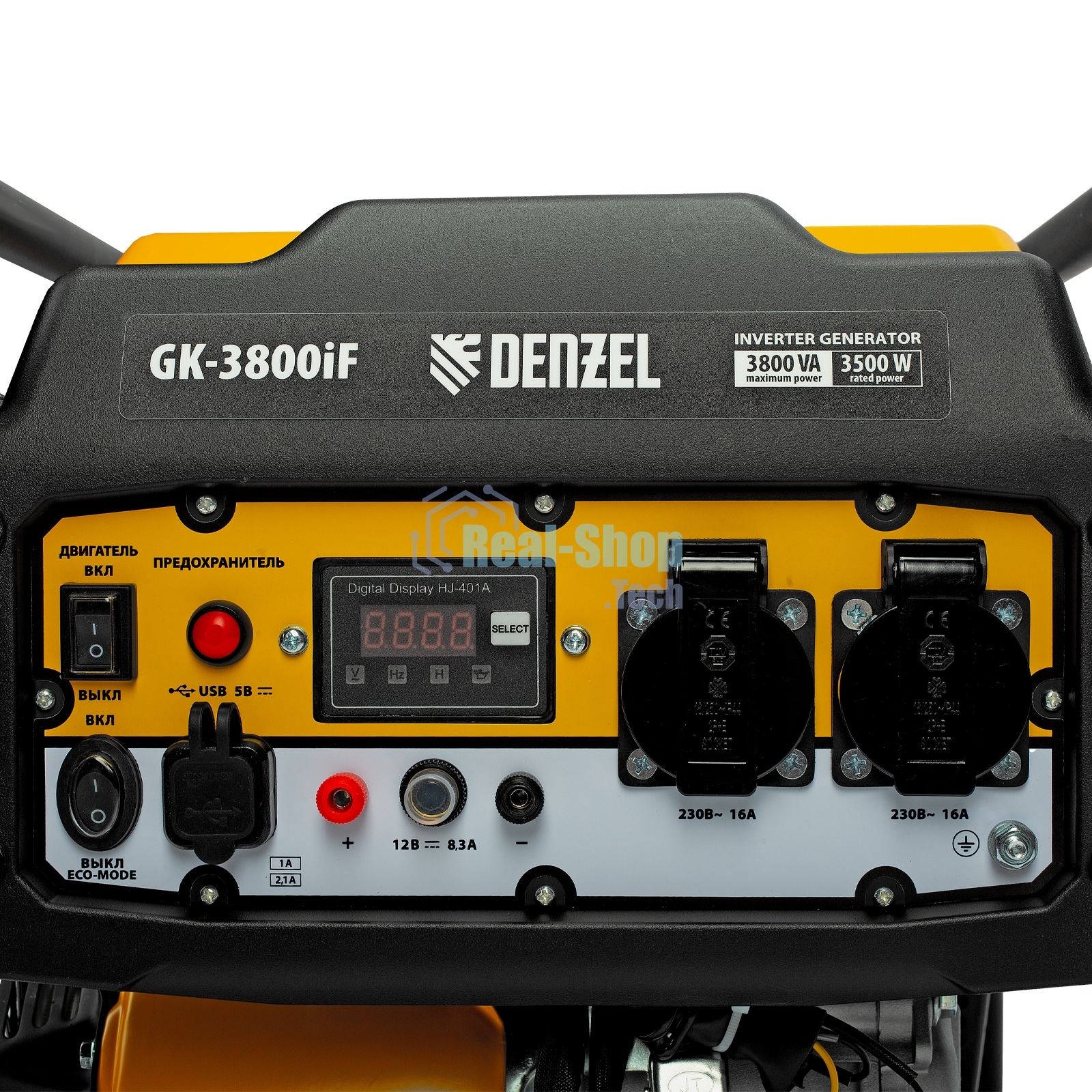 Генератор инверторный Denzel GK-3800iF, 3,8 кВт, 230 В, ручной старт