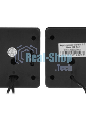 Акустическая система 2.0 ExeGate EX289920RUS Disco 140 Red (питание USB, 2х3Вт (6Вт RMS), 100-20000Гц, красный)