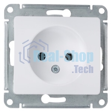 Механизм розетки 1-м СП Glossa 16А IP20 без заземл. бел. SchE GSL000141