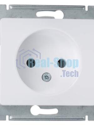 Механизм розетки 1-м СП Glossa 16А IP20 без заземл. бел. SchE GSL000141
