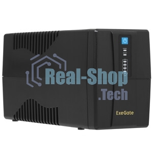 Источник бесперебойного питания ExeGate EX292764RUS SpecialPro UNB-600.LED.AVR.2SH.RJ.USB 600VA/360W, LED, AVR, 2*Schuko, RJ45/11, USB, черный