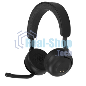 Гарнитура JLab Epic Work ANC Wireless Duo with Stand чёрный, беспроводная, Bluetooth/радиоканал/USB-C, ANC (шумоподавление), до 9 м, в комплекте подставка