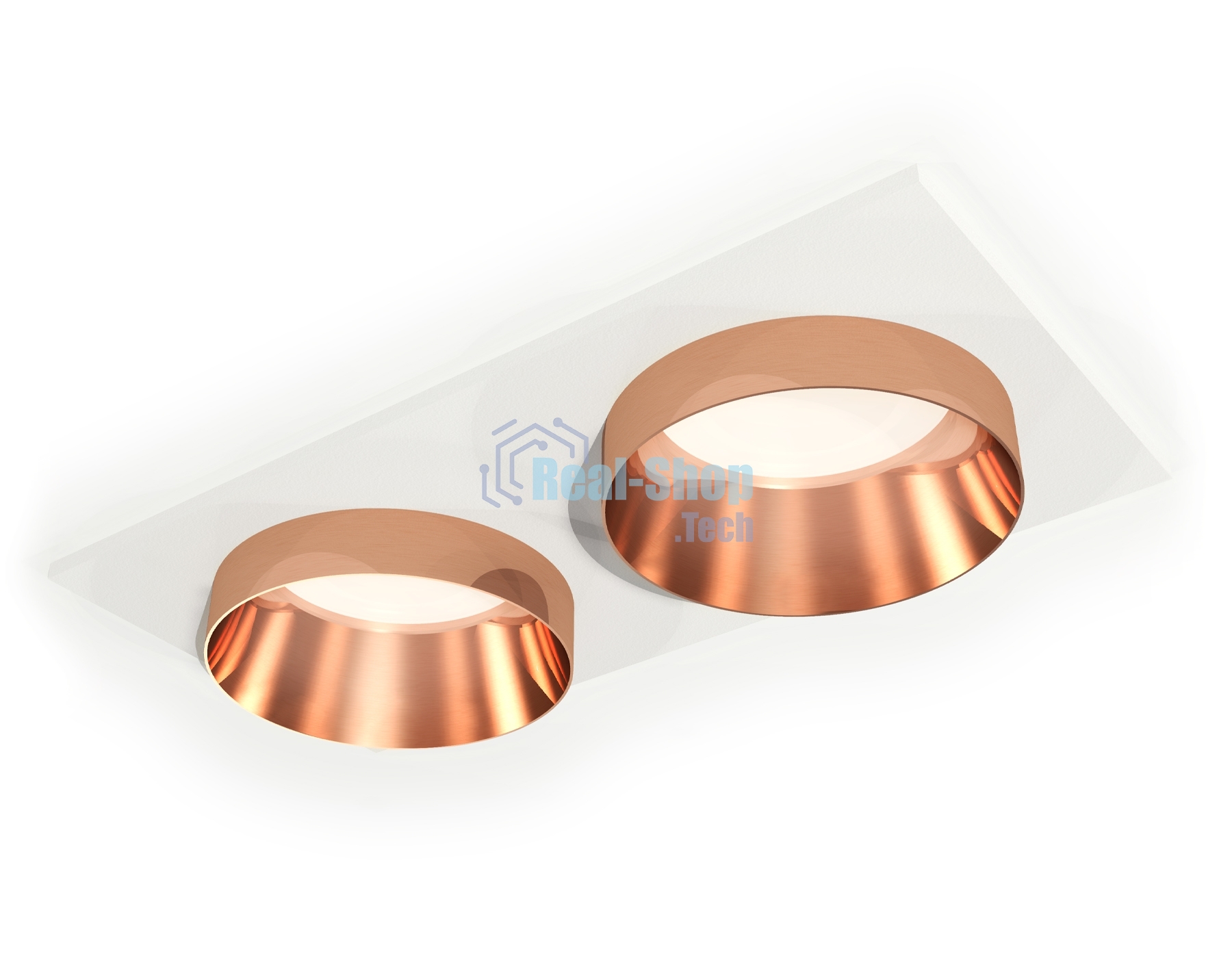 Комплект встраиваемого светильника Ambrella light XC6525025 SWH/PPG белый песок/золото розовое полированное MR16 GU5.3 (C6525, N6135)