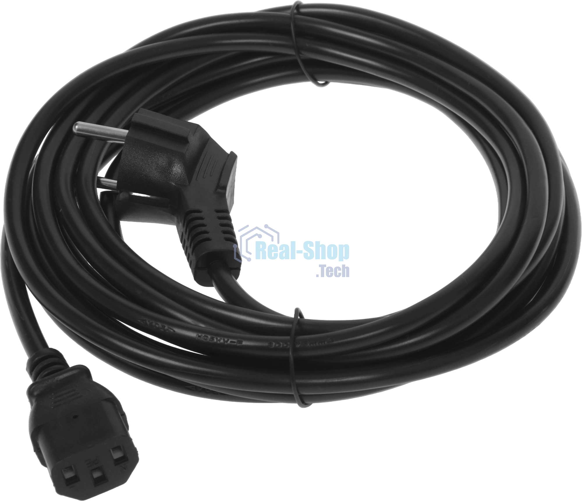 Кабель Buro BU-PCAB-ZP2 IEC C13 Евровилка угловой 5м