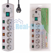 Сетевой фильтр Most ERG 2 м (5 розеток) белый (коробка)