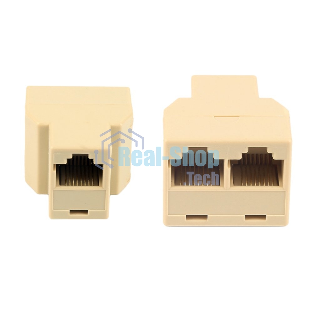 Разветвитель US-09A RJ45 8P8C (розетка) -> 2x8P8C (розетки)