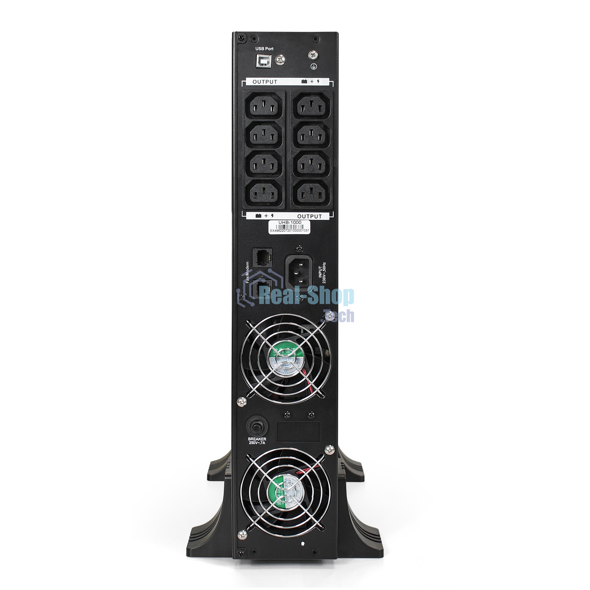 Источник бесперебойного питания Pure Sine Wave ExeGate SinePower UHB-1000.LCD.AVR.C13.RJ.USB.2U 1000VA/800W,8*C13,RM/Tower