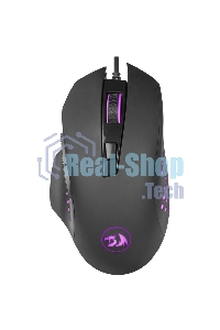 Мышь проводная Redragon Gainer черный, 3200 dpi, USB, кнопки - 6
