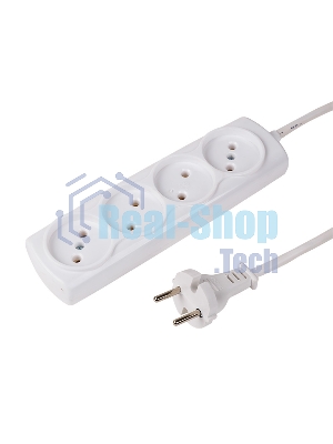 Удлинитель PROconnect OPTIMA 4 гнезда, 1.5 м, 2х0.75 мм², б/з, белый