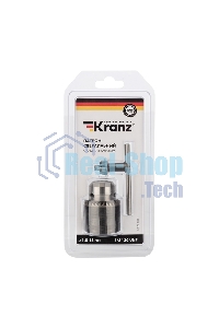 Патрон сверлильный Kranz с ключом для сверл 1.5-13.0мм 1/2-20UNF