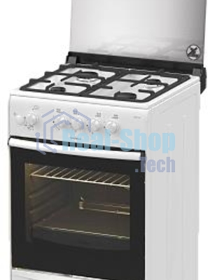 Плита газовая Darina 1B1 GM 441 018 W белый/черный, конфорок 4 шт, духовка 50 л, 50 см x 85 см x 51 см