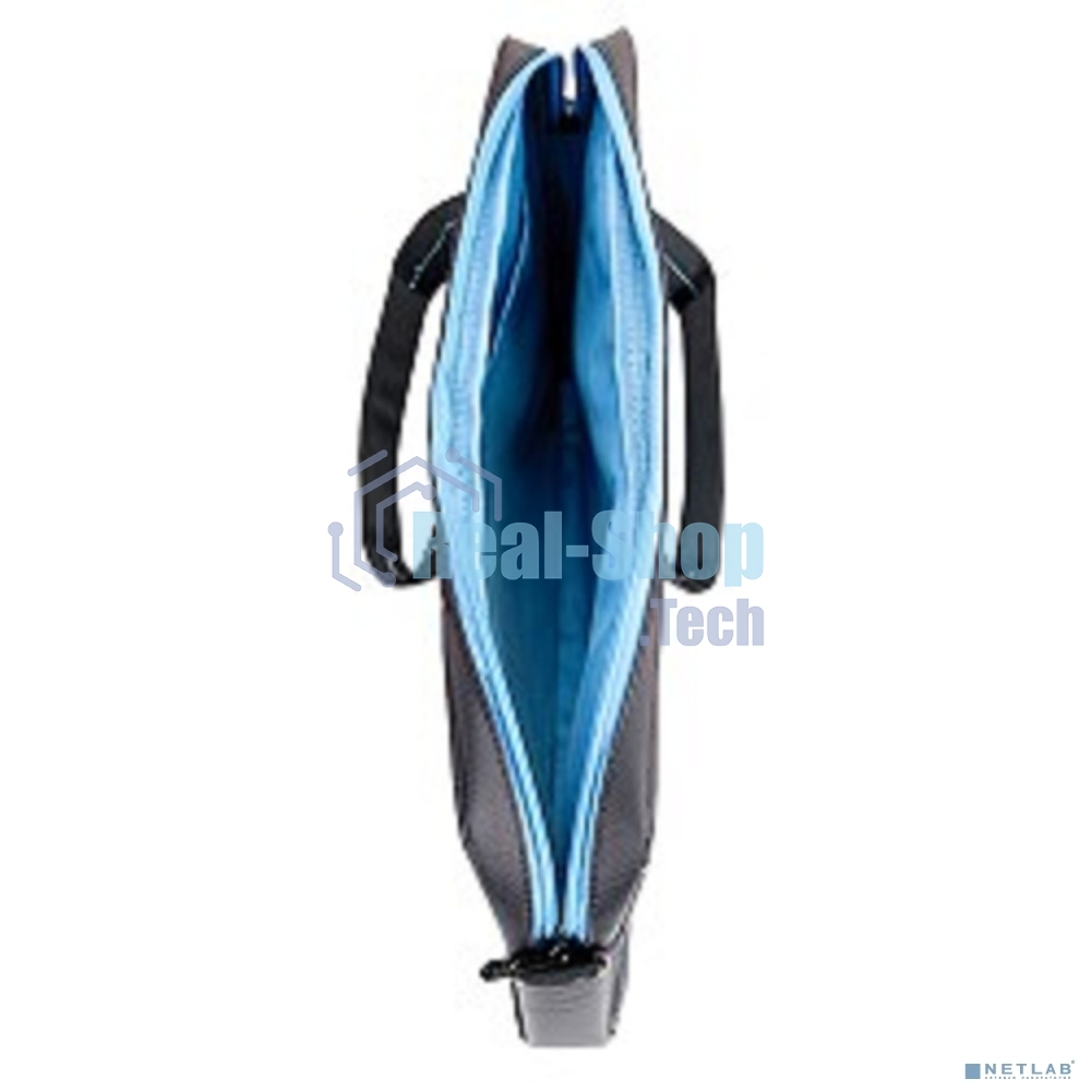 Сумка для ноутбука Сумка Continent CC-201 Gb,(нейлон, серый с голубой отстрочкой, 15,6'')