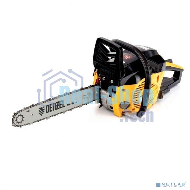 Пила цепная бензиновая Denzel DGS-4516 шина 40 см, 45 см 3, 3,0 л.с., шаг 3/8, паз 1,3 мм, 57 зв