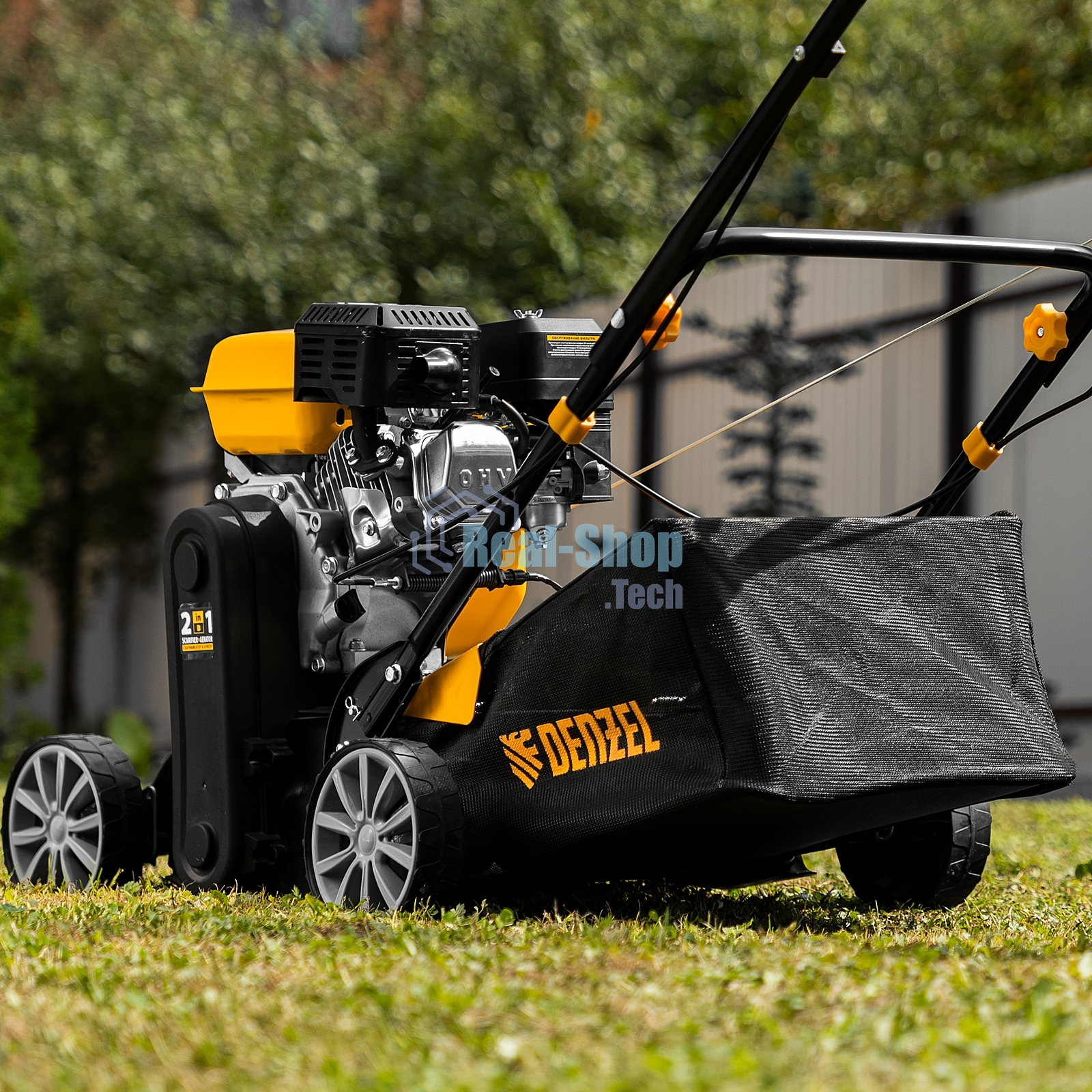 Скарификатор-аэратор бензиновый Denzel SAG-400, 212 см3, -15/+10 мм, 40 см