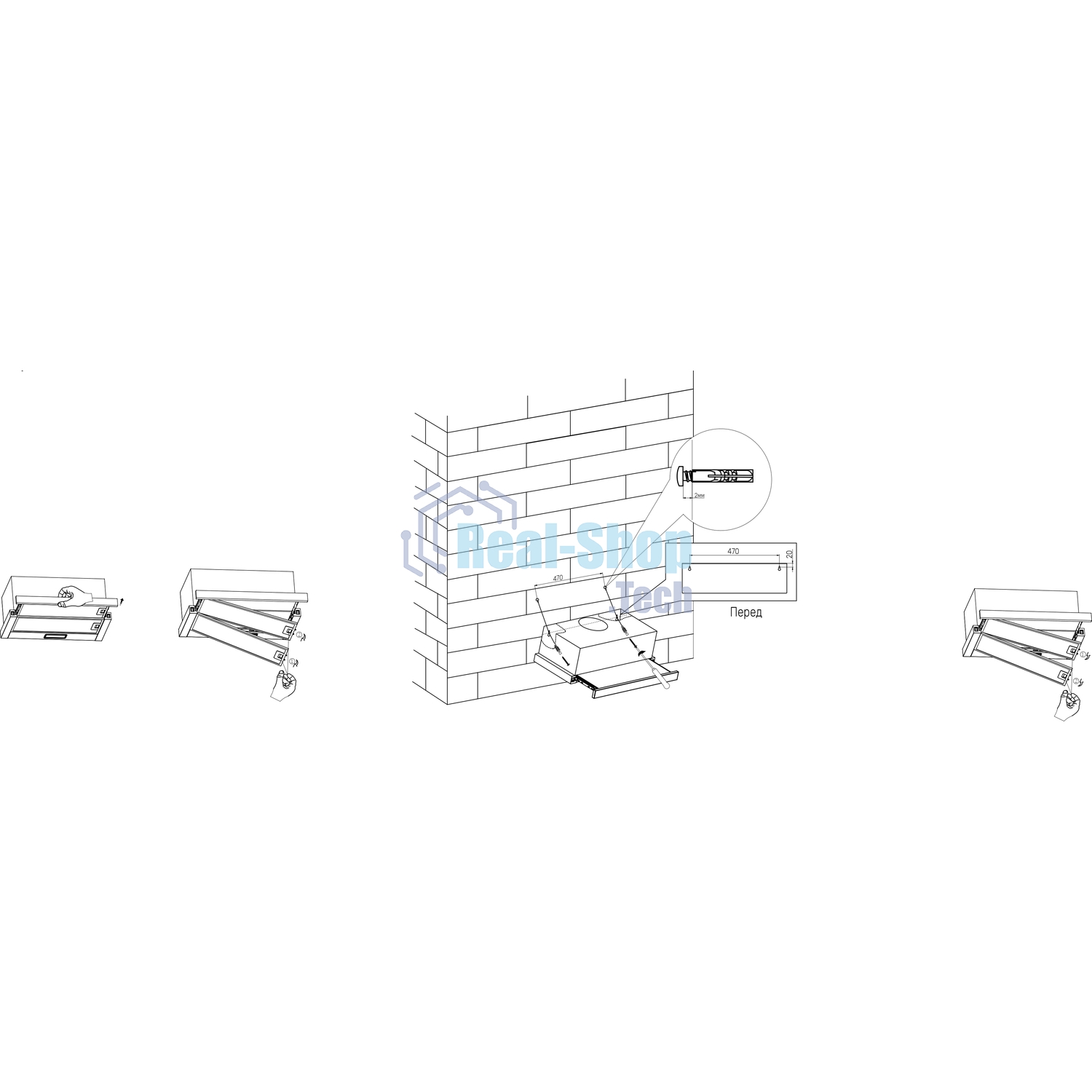 Вытяжка встраиваемая Kuppersberg SlimDual 60 W белый, 60 см, 650 куб. м/ч, 53 дБ