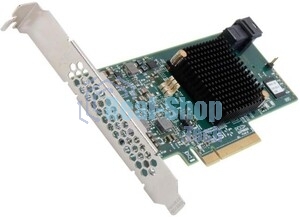 RAID-контроллер Broadcom LSI MegaRAID SAS 9341-4i SGL (LSI00419/05-26105-00(H) PCIe 3.0 x8 LP, SAS/SATA 12G, RAID 0,1,5,10,50, 4port(1хint SFF8643), 3008ROC, 5,