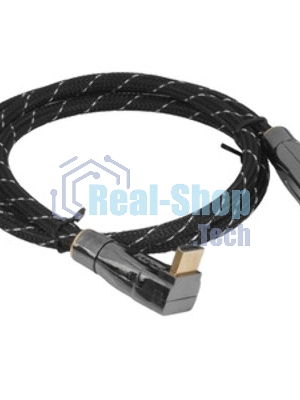 Кабель HDMI C-HM-HM-1M Wize 1 м., v.2.0, 19M/19M, позол.разъемы, экран, черный, пакет