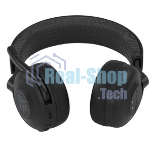 Гарнитура JLab Epic Work ANC Wireless Duo with Stand чёрный, беспроводная, Bluetooth/радиоканал/USB-C, ANC (шумоподавление), до 9 м, в комплекте подставка