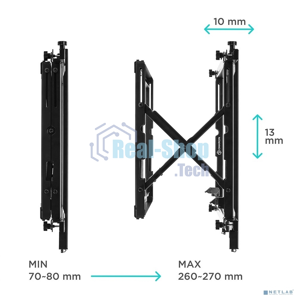 Настенное крепление ONKRON PRO7 Mдля видеостен 40”-70
