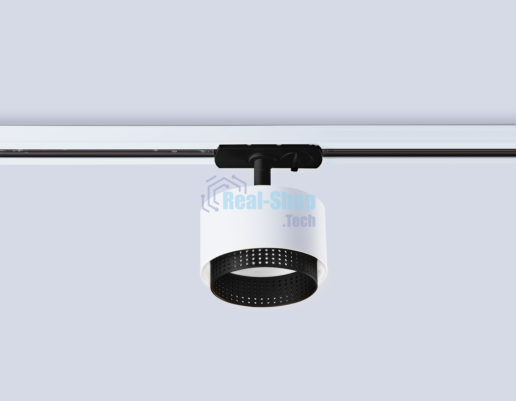 Трековый однофазный светильник Ambrella light GL5379 WH/BK белый/черный GX53 max 12W D95*130