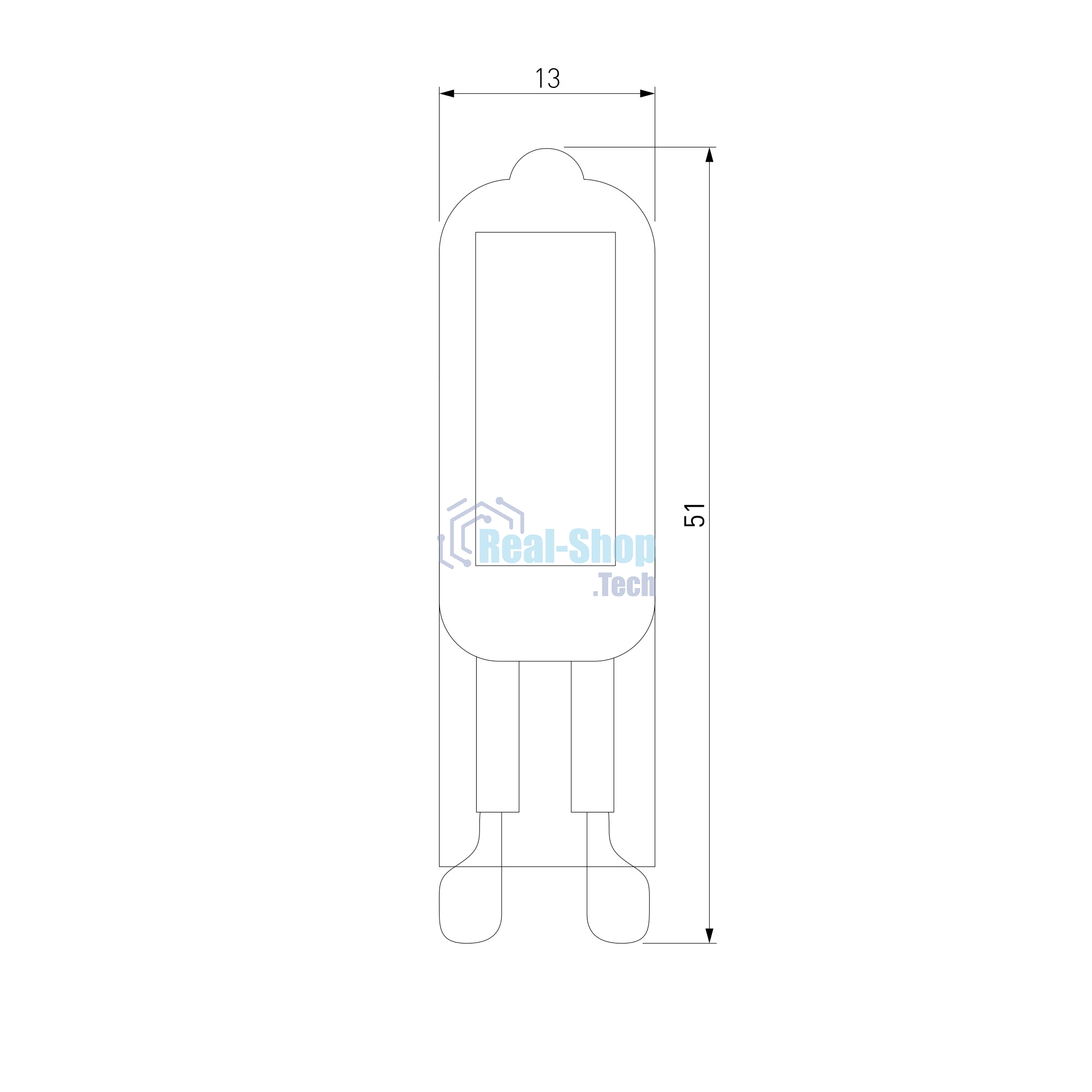 BLG911 / Светодиодная лампа G9 LED 3W 220V 3300K