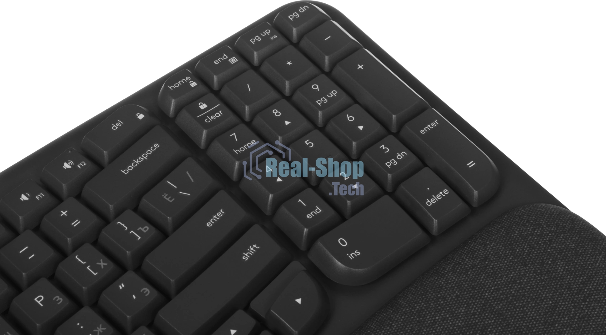 Клавиатура Logitech Wave Keys беспроводная, Bluetooth, радиоканал, серый