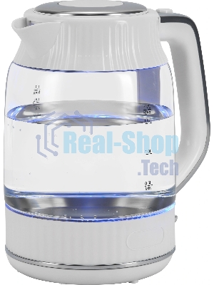 Чайник электрический Vitek VT-WK1059 1.7л. 2200Вт белый корпус: стекло/пластик