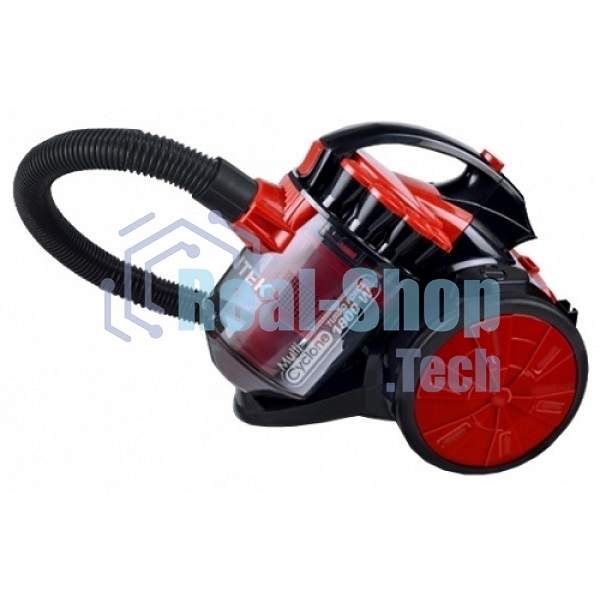 Пылесос Centek CT-2531 (красн/черн) мультициклон 1800/350Вт, стакан 1,5 л, телескоп металл. трубка
