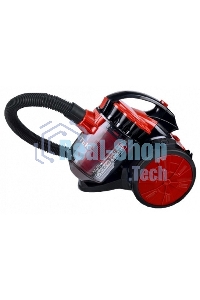 Пылесос Centek CT-2531 (красн/черн) мультициклон 1800/350Вт, стакан 1,5 л, телескоп металл. трубка