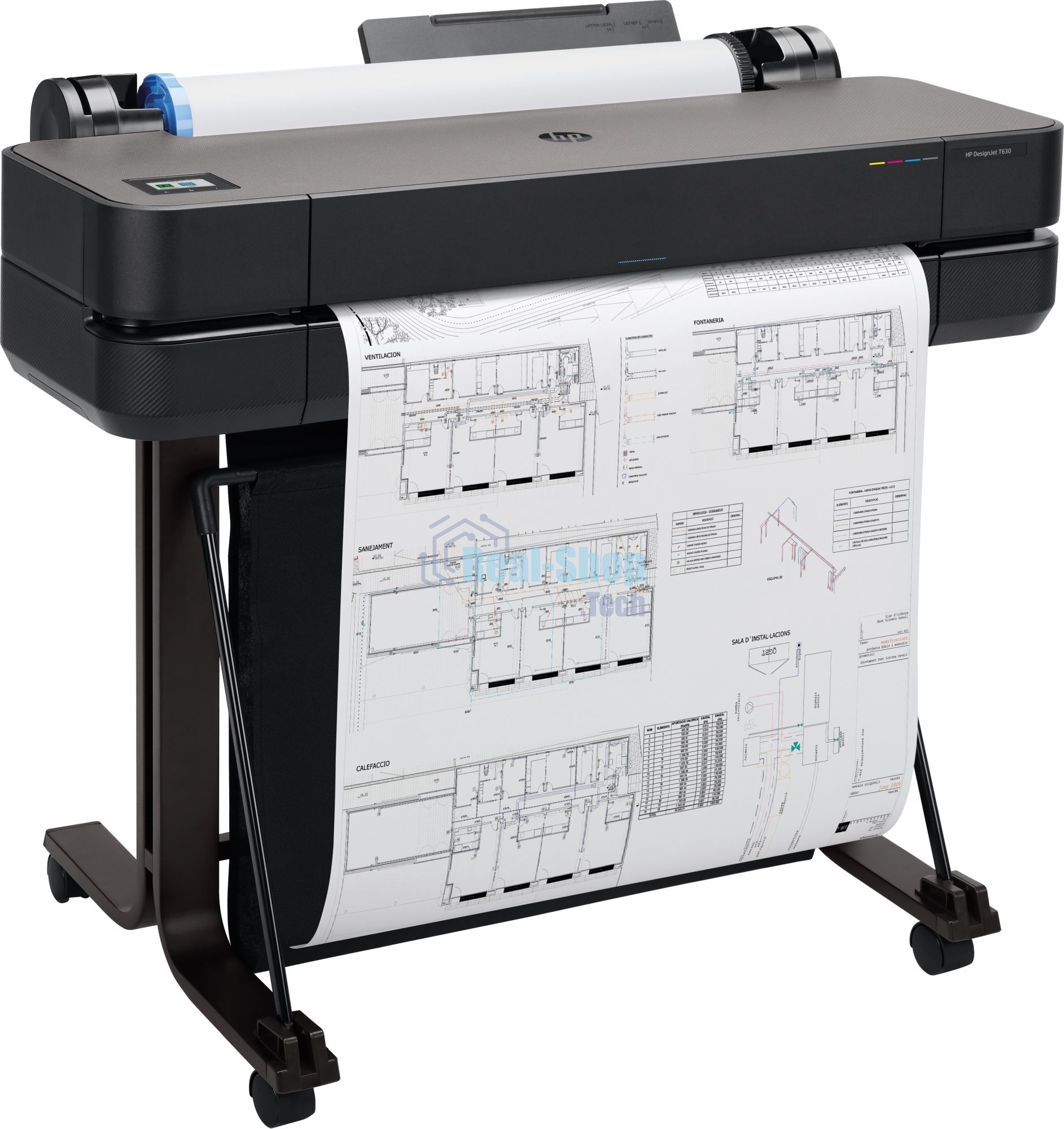 Плоттер струйный HP Designjet T630, A1, цветной, 24