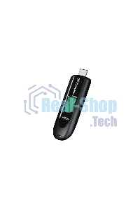 Флешка USB Transcend JetFlash 790С (TS256GJF790C), 256Gb, USB 3.0 Type-C, R/W 90/60, черный/зеленый