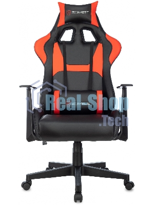 Кресло Zombie Game Penta черный/красный, экокожа, 120 кг, механизм качания