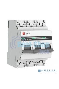Выключатель автоматический EKF mcb4763-3-20C-pro 3P 20А (C) 4,5kA ВА 47-63 EKF PROxima